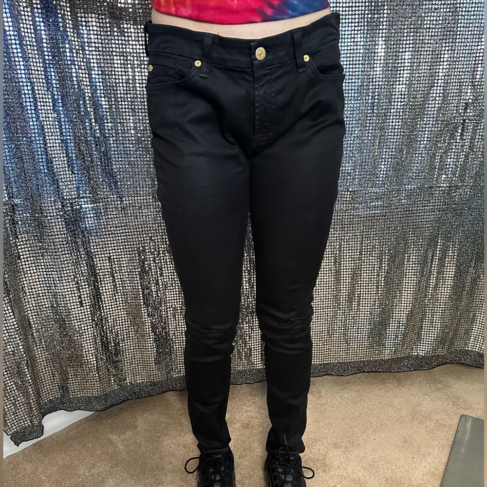 7 For All Mankind The Skinny Coated Jeans